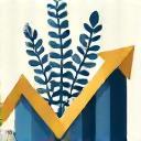 Financial Advisory Icon depicting growth and investment